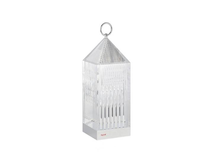 Lampe à poser Lantern Portable V2 Crystal - Kartell - Balcon - Design - Plastique - Lanterne