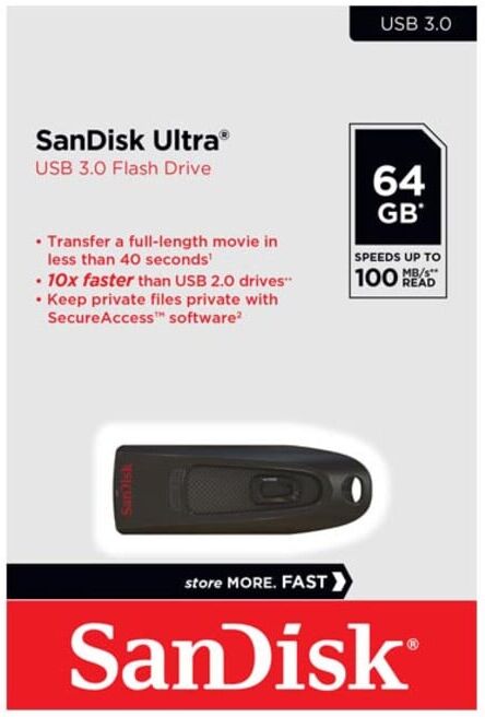 SanDisk Clé USB Ultra SDCZ48-064G-U46 64 Go USB 3.0 (SDCZ48-064G-U46)