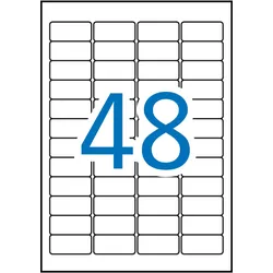 Apli, Etiketten, Wetterfeste Folien-Etiketten, 45,7 x 21,2 mm, weiá
