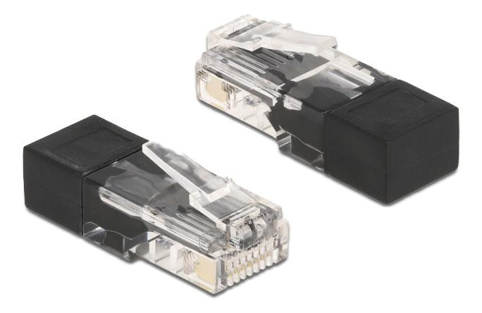 Delock RJ45-connector met afsluitweerstand