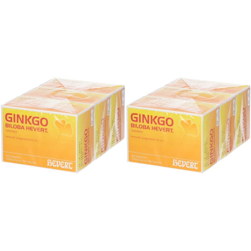 Ginkgo Biloba Hevert Tabletten Doppelpack 2x300 St