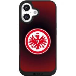Nivocase Handyhülle für Apple iPhone 16 Hülle NIVOpure Case Schwarz Eintracht Frankfurt Offizielles (Apple iPhone 16), Smartphone Hülle, Schwarz