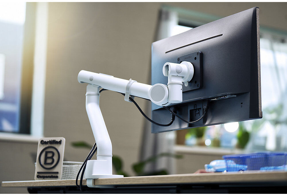 Dataflex Viewgo pro Monitorarm - Schreibtisch, Tragfähigkeit 9 kg, weiß