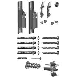 Kermi Badheizkörper Befest.-Set Duett, -E,-D weiß, ZB02920001 ZB02920001
