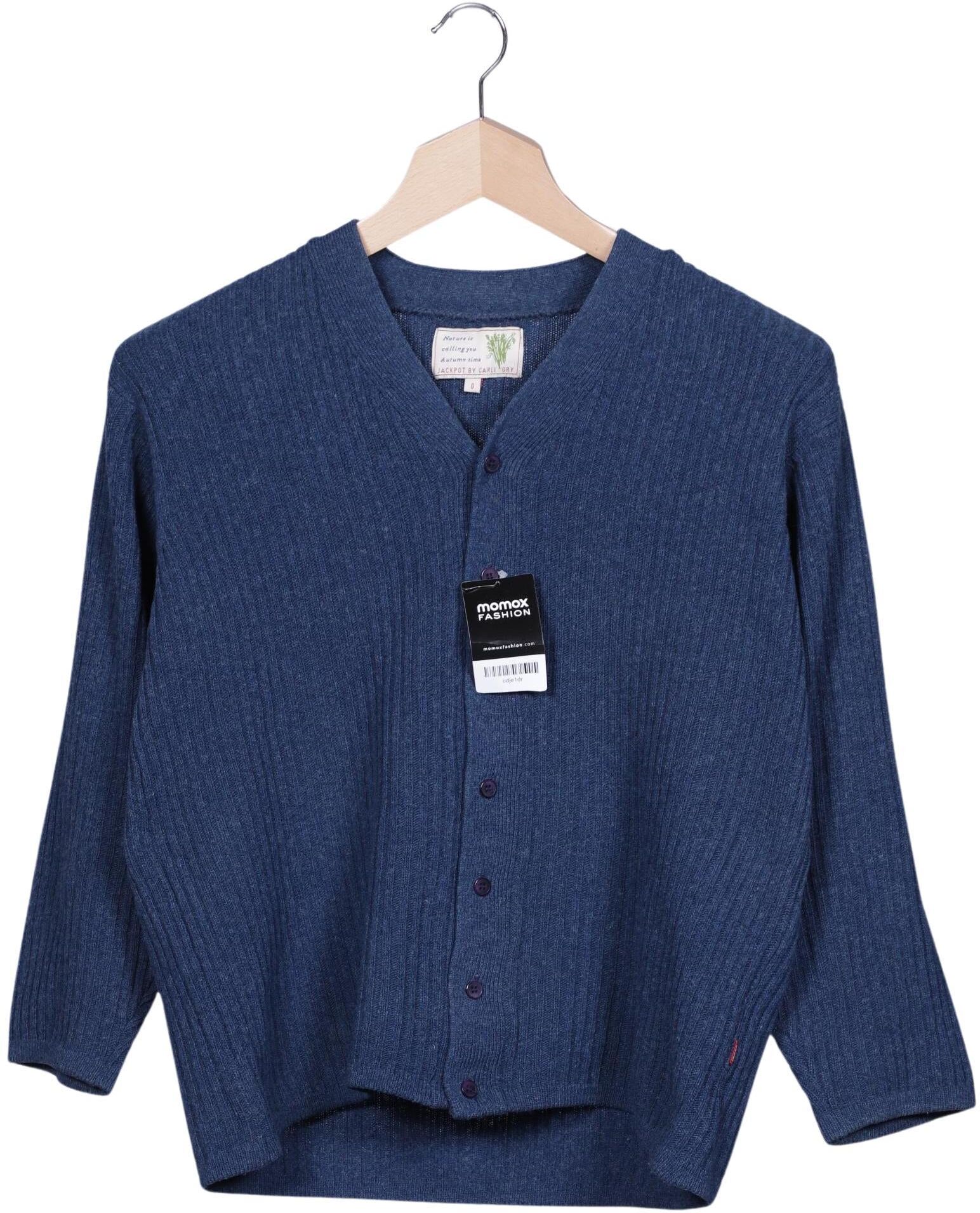 Jackpot Damen Strickjacke, Blau, Gr. EU 34, Synthetik / Schurwolle - Second Hand