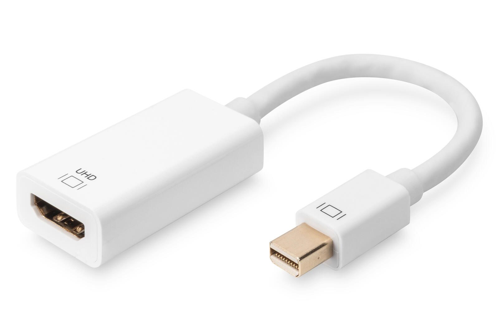 Digitus Aktiver Mini DisplayPort auf HDMI Adapter / Konverter AK-340416-002-W
