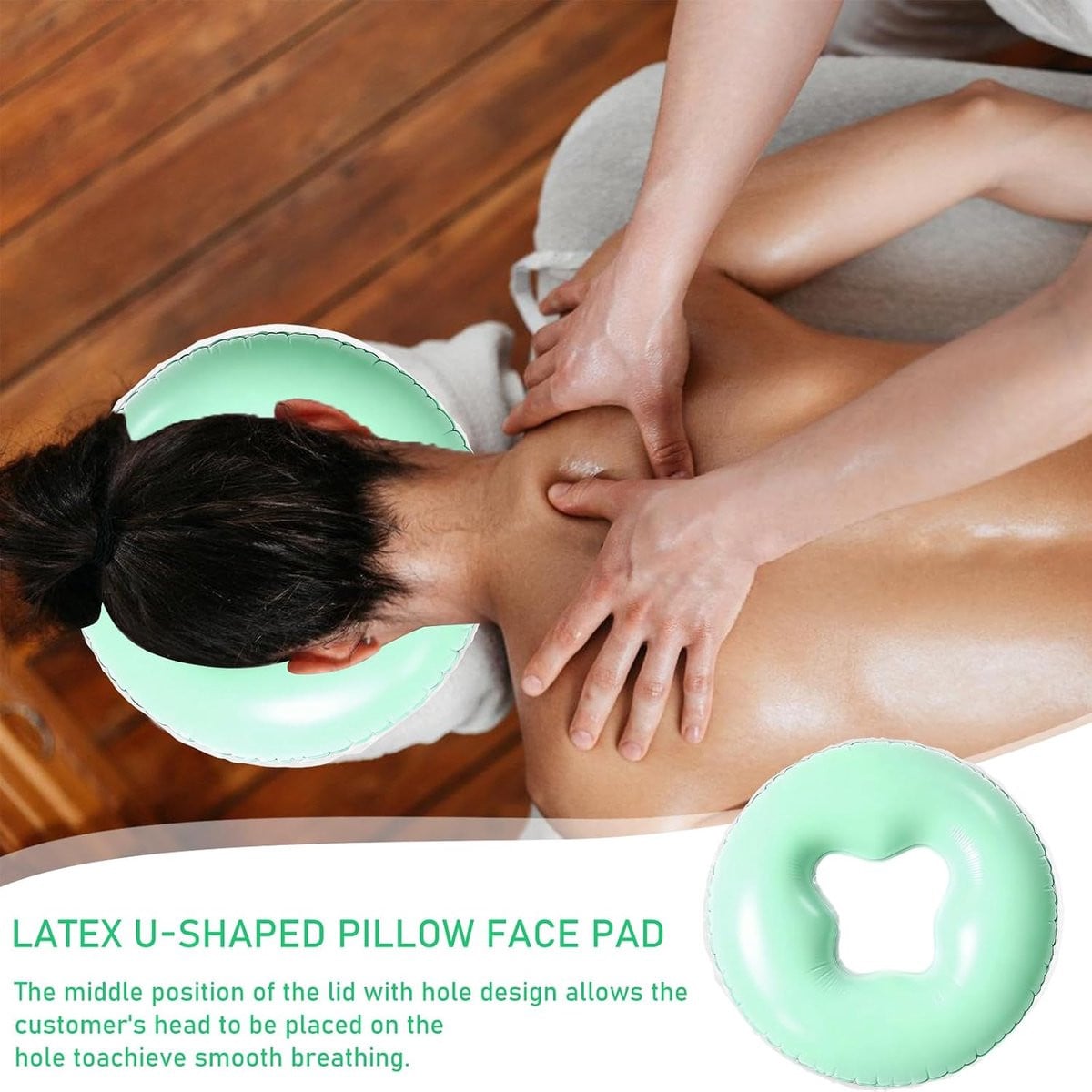 Siliconen gel gezichtskussen voor massage en huidverzorging met zachte overlay