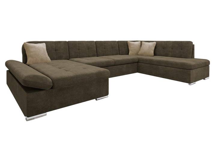 MIRJAN24 Ecksofa Bergen mit Bettkasten, Regulierbare Armlehnen, U-Form Schlafsofa vom Hersteller (Wave 09 + Wave 09 + Wave 02, Seite: Links)