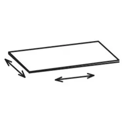 Artiqua 400 Variable Abdeckplatte Dekor, Weiß Glanz, 400-ADV-6-68 400-ADV-6-68
