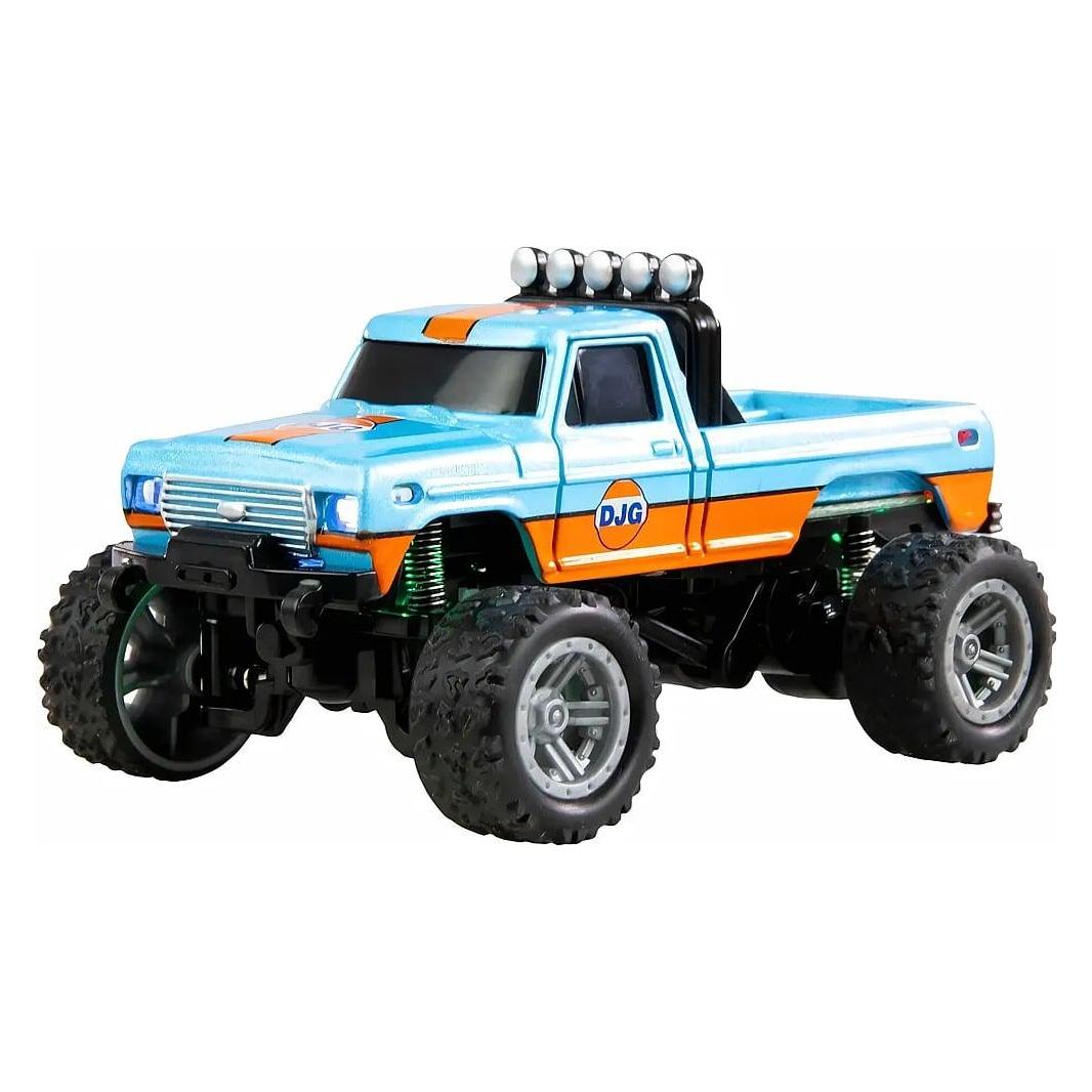 Amewi Monster Truck Die Cast 1:64 RTR, Blau/Orange (RTR Ready-to-Run) (22698)