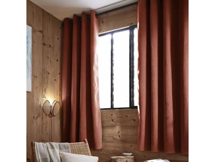 Terre de Nuit Rideau occultant Thermique Polaire 140x240 Terracotta Bjorn