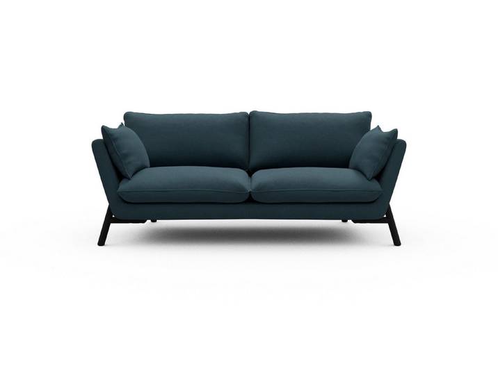 moebelfaktor Sofa Emil 2-Sitzer, schräg gestellte Armlehnen, hoher Rücken