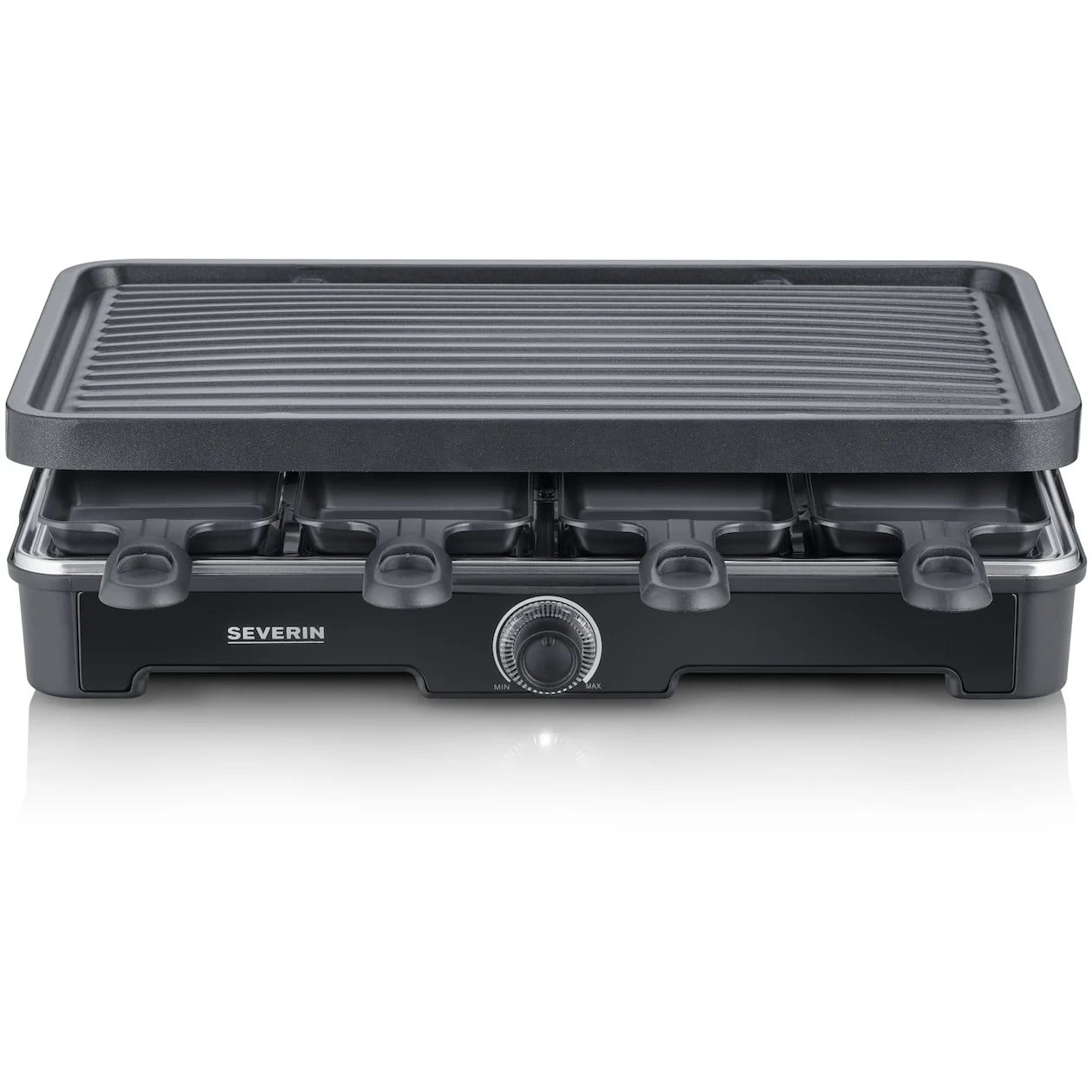 Severin Gourmetstel RG9670 Racletteset Zwart voor 8 personen, 1400W