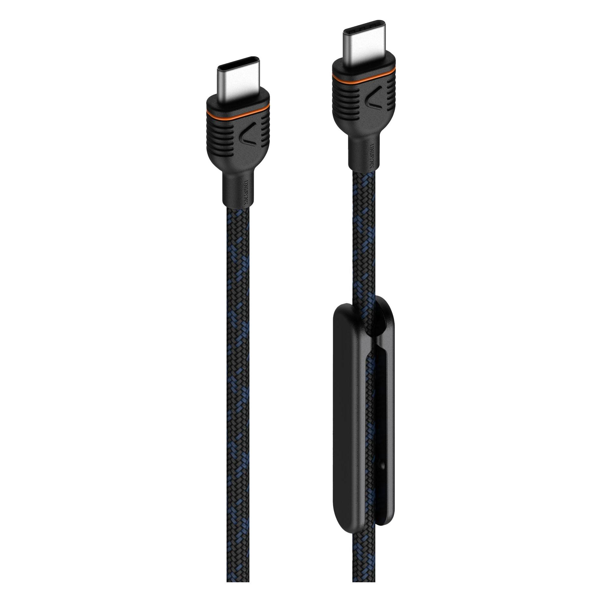 Unisynk USB-C to USB-C Cable Black 2m (2 m, USB 2.0, 60 W) (10358)