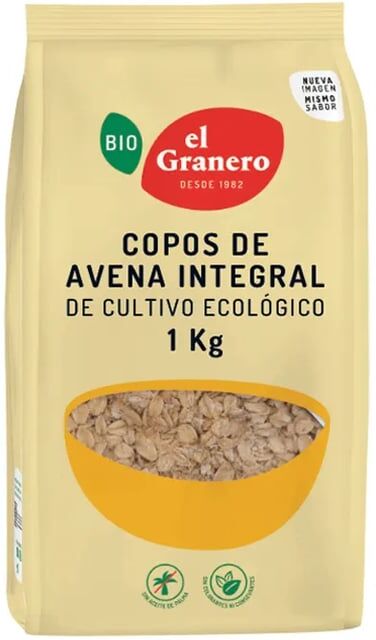 El Granero Integral Flocos De Aveia Integral Bio 1 Kg
