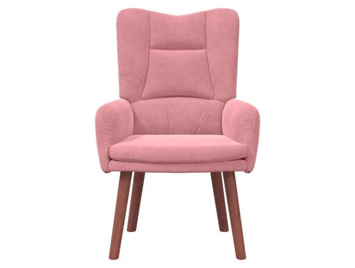 Chaise simple - Rose - Fauteuil SALON - Rose 63x67x94 cm Velours F8753