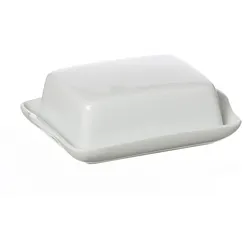 Butterdose BIANCO (BHT 18x7x14 cm) - weiß - BHT 18x7x14 cm