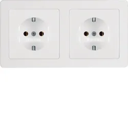 Berker 47206089 Steckdosen-Kom SCHUKO 2f m Ra Q.x pw