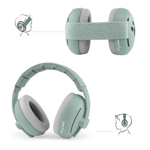 Zazu Baby & Junior Gehoorbescherming - Groen
