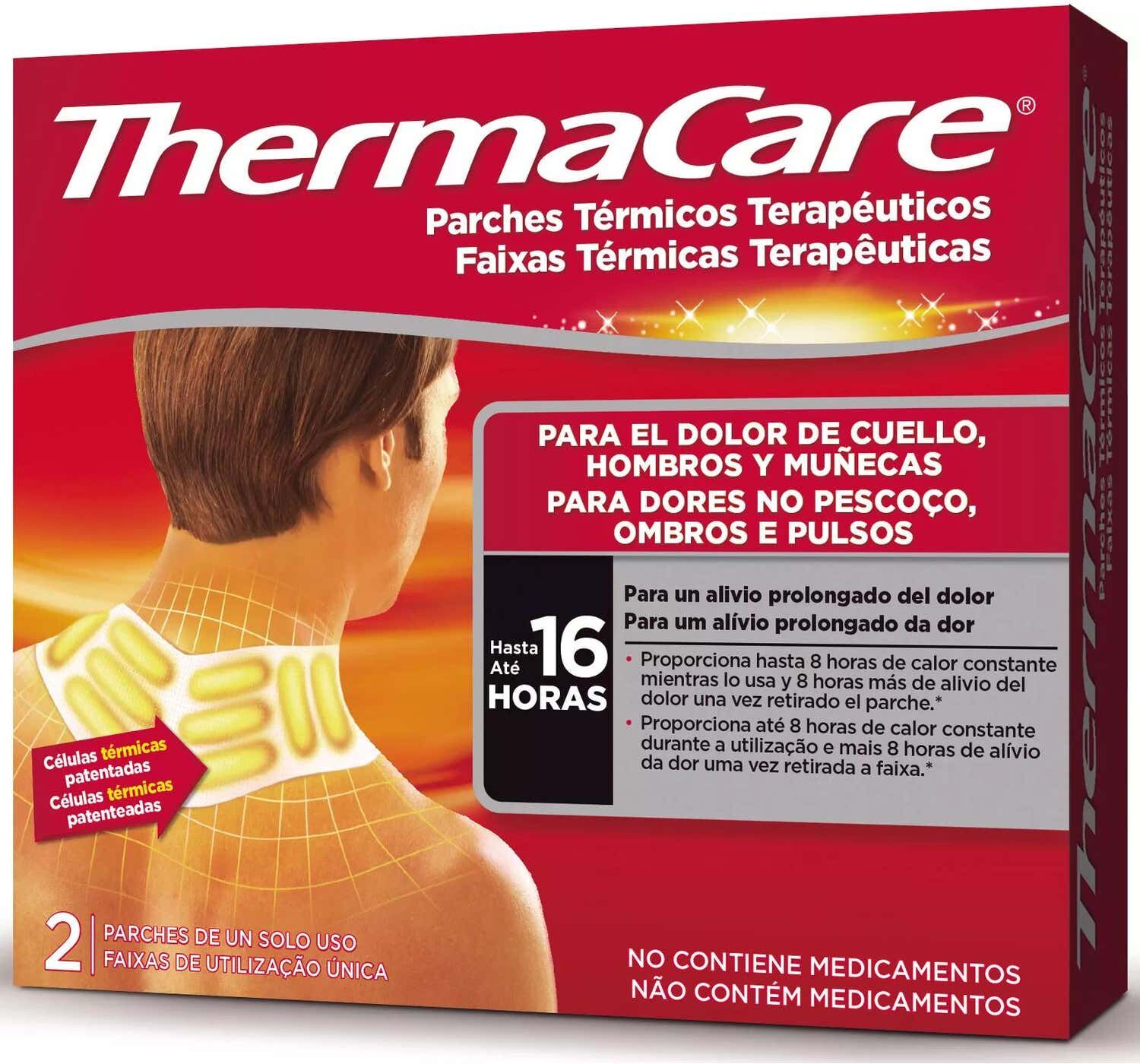 THERMACARE Parche de Calor para Nuca, Hombros o Muñecas 2 uds