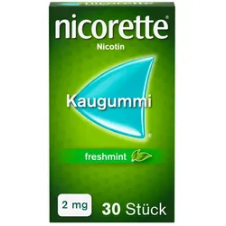 nicorette® Kaugummi freshmint, 2 mg Nikotin 30 St