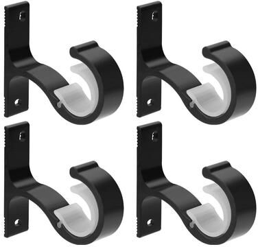 Multicon Wholesale Hub Wall Mount Curtain Rod Holders With Screws Aluminum Bracket Wall Mount Curtain Rod Holders With Screws Aluminum Bracket