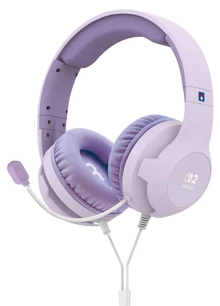 Hori Gaming Headset voor Nintendo Switch 2 - Bedraad - Flexibel Microfoon - Lavender
