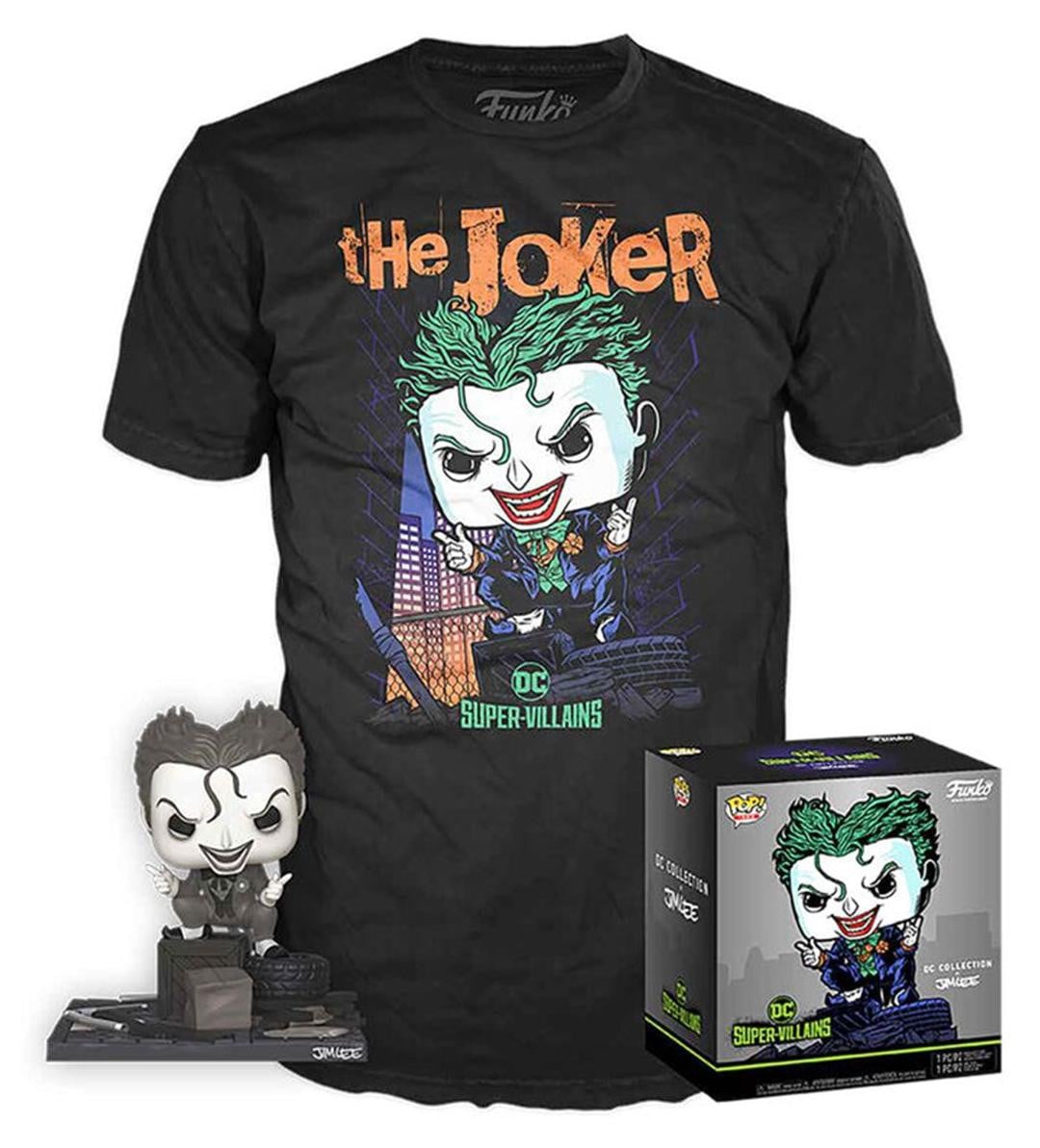 Funko Pop! DC Comics Jim Lee Joker Vinyl figuurset met T-shirt