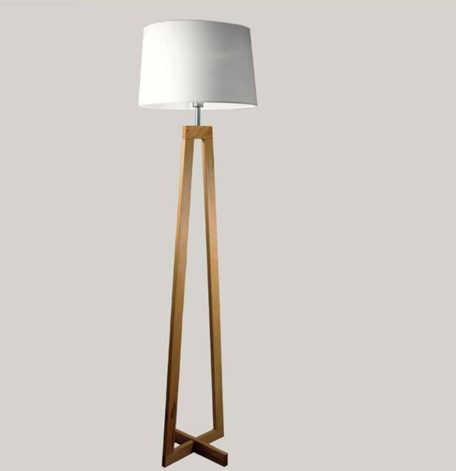 Aluminor Lampadaire bois H169cm Beige 0x169cm