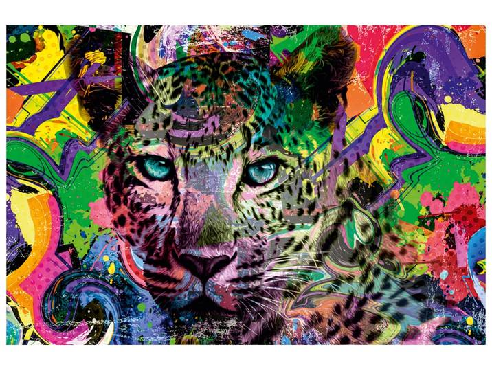 Alubild Pop Art Leopard image LAND