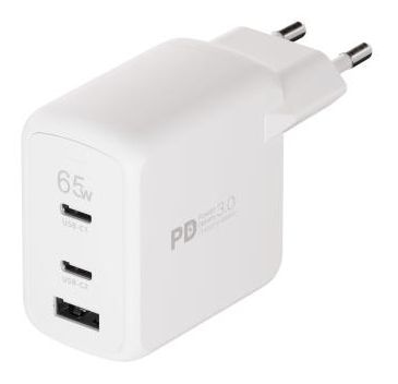 Vivanco 63961 Power Delivery 3.0 Dreifach USB Schnellladegerät max. 65W