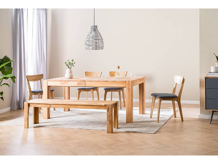 Table KimWOOD 180 x 75 x 90cm Beige/Hêtre