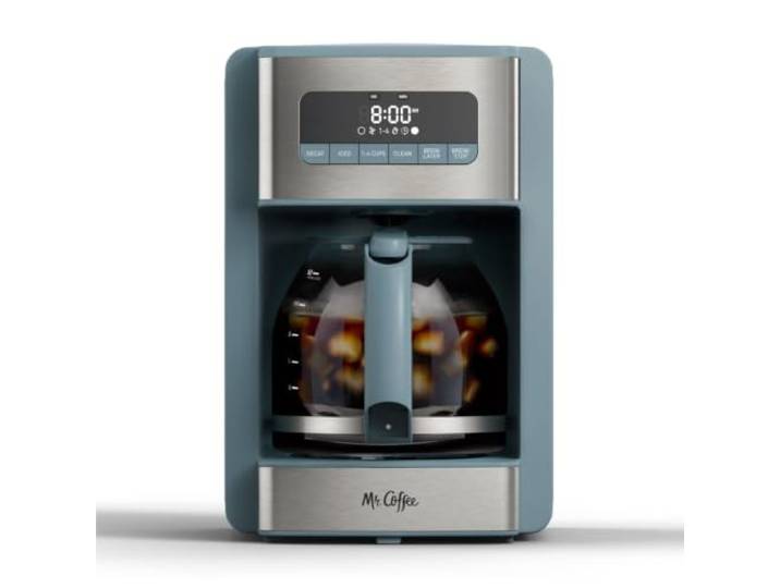Mr. Coffee® - Kaffeemaschine für 12 Tassen, Kaffeemaschine mit entkoffeinierten Zubereitungen und Eiskaffee, kleine Chargeneinstellung für 1 bis 4 Tassen, Reflexion