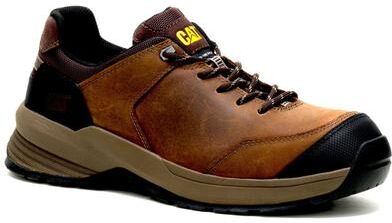 Caterpillar Streamline 2.0 Leather Composite Toe - Mens 8.5 Tan Oxford Shoes Medium