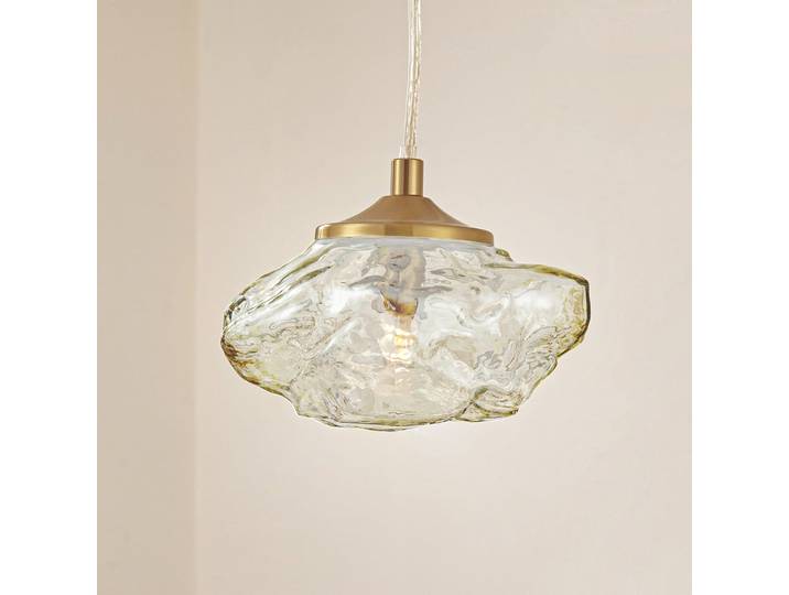 Piatra Suspension Ambre/Laiton - Lindby - Salon / séjour - Moderne - Verre - À ampoule unique