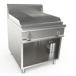 Saro Elektrogriddleplatte 800Mm Breit Stand 1/2+1/2 Modell Lq / Ftg4Bam