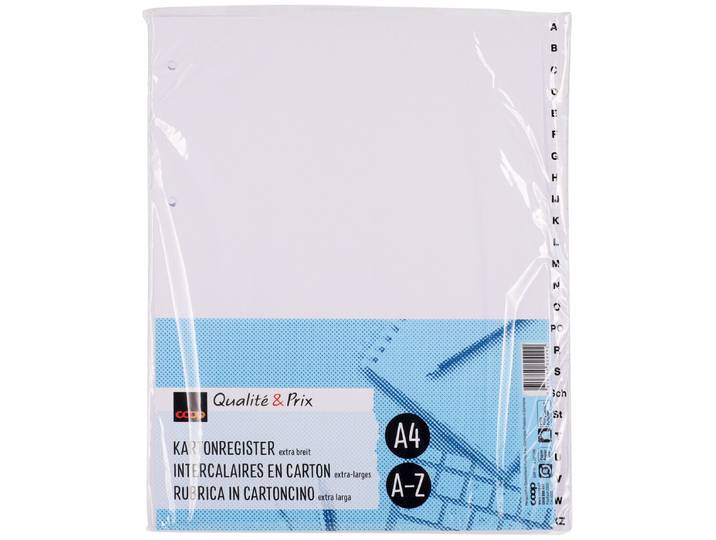 Coop Qualité & Prix Kartonregister A4 extra-breit A-Z