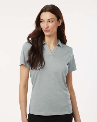 AllPro 4HM00L Women's Pro-Lock Performance Mélange Polo Shirt in Silver Melange size 3XL   Polyester