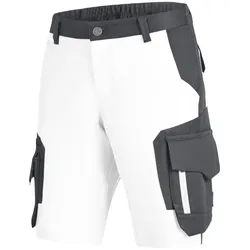 Damen Arbeitsshorts "ANNI" - 40 - weiß/anthrazit