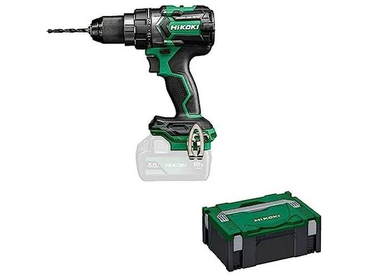 HiKOKI Akku Bohrschrauber DS18DC (18V, Li-Ion, Leerlaufdrehzahl 0-2000 u/min, Max. Festdrehmoment 140 Nm, Brushless, Reactive Force Control, im Transportkoffer, ohne Akku und Ladegerät)