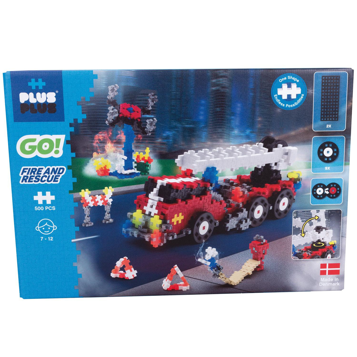 Plus-Plus A/S Klocki Plus Plus Mini Mix Brandweerwagen, 500 stuks