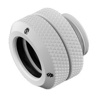 BitsPower Multi-Link Adapter Anschluss gerade G1/4 Zoll AG auf 12mm AD Hardtube - weiß