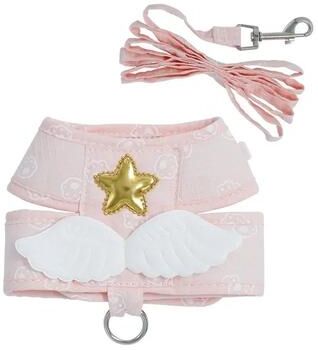 Inspired Living Angel Wings Pet Harness With Leash Set For Cats & Small Dogs pink xl