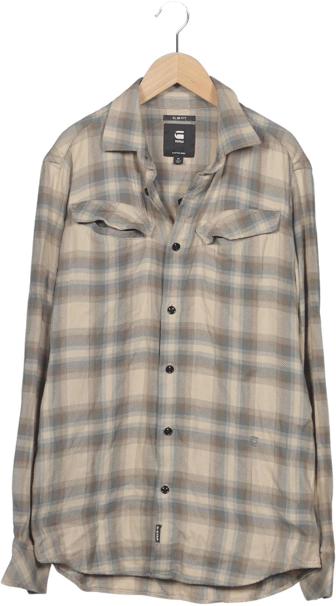 G Star RAW Herren Hemd, Beige, Gr. M, Baumwolle - Second Hand