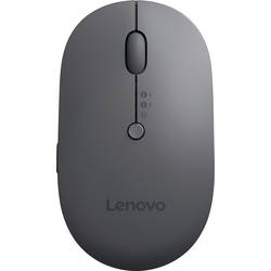 Lenovo X9 Edition Maus Bluetooth®, Funk Optisch Grau 5 Tasten 2400 dpi Geräuscharme Tasten, Integriertes Scrollrad, Wiederaufladbar, Wireless Charging 4Y51R29290