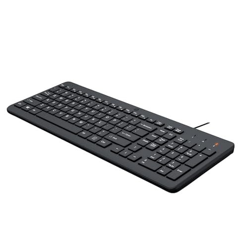 HP Spaans QWERTY-toetsenbord met kabel, zwart