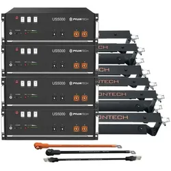 4x Pylontech US5000 LiFePO4 48V + Brackets + Anschlusskabel 19,2kWh... - 0% MwST. (Angebot gemäß §12 USt Gesetz.)