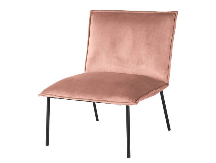 Sessel Dorado Pink/Mauve Samt 67 x 76 x 76cm