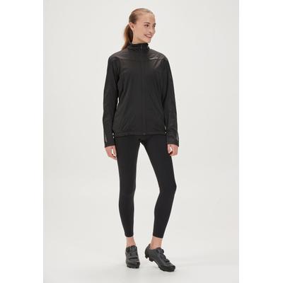 Fahrradjacke ENDURANCE "ZIVA", Damen, Gr. 46, schwarz, 100% Polyester, bedruckt, unifarben, normal, ohne Ausschnitt, Jacken Fahrradjacke, mit reflektierenden Details