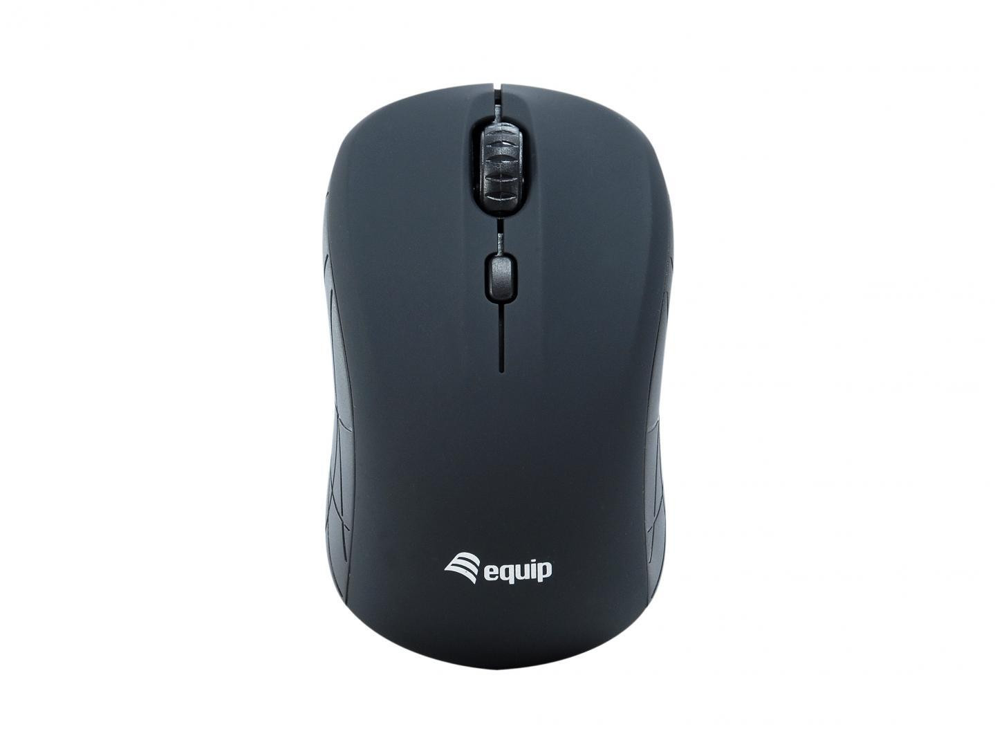 Equip Optische Draadloze Mini Maus - Zwart